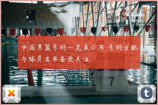 中国男篮号码一览表公布 号码分配与球员名单备受关注