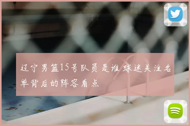 辽宁男篮15号队员是谁 球迷关注名单背后的阵容看点