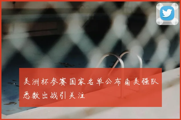 美洲杯参赛国家名单公布南美强队悉数出战引关注
